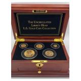 MMM217-Rare Uncirculated Liberty Head Gold Coin Box Set