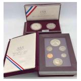 MMM242-US Mint 1988 Prestige Set & 1992 Olympic Coins