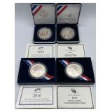 MMM271-4ea Disabled Vets And Infantry Soldier Silver Dollars