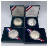 MMM272-Pair Of Medal Of Honor & Pair Of POW Commemorative Silver Dollars