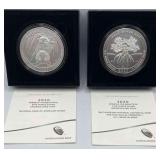 MMM330-2ea 2020, 5 Oz Fine Silver Coins America The Beautiful Series