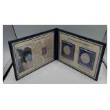 MMM335-1878 Morgan Silver Dollars & 1942 3 Cent Stamp