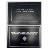 MMM337-1887 Silver Trade Dollar & 1843 Mexican 8 Reales Coin