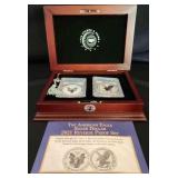 MMM403 - THE AMERICAN EAGLE SILVER DOLLAR 202 REVERSE PROOF SET