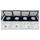 MMM371-4ea American Eagle 1 Oz Proofs 2018-2021