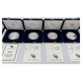 MMM373-4ea American Eagle 1 Oz Proofs 2013-2016