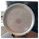 KVF076 - Silver Tone Serving Tray