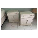 TTK010 - Two Wooden Nightstands 
