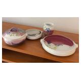 TTK065- Signed Jeff Chang Pots And Plates 