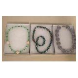 TTK132 Three Beautiful Beaded Necklaces New