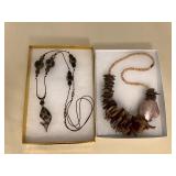 TTK136 Two Beautiful Beaded Necklaces New 