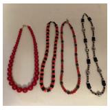 TTK156 Four Beaded Necklaces 