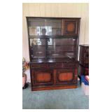 KVF091 Wooden Display Case With Glass Shelf Doors SEE DESCRIPTION