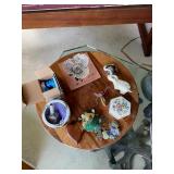 PFG106- Various Collectible Items And Wooden Lazy-Susan