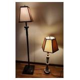 PFG138 - Pair Of Retro Lamps With Lampshades 
