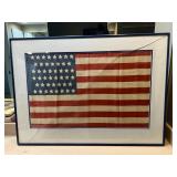 TOI029- Framed American Flag