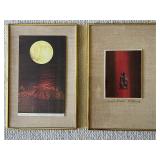 TOI035- (2) Framed 1982 Prints Titled Gomorrah & Triumph Limbo