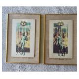 TOI040- (2) Framed 1982 Prints Title Hero Worship 1&2