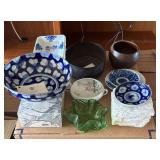 TOI109 - Collection Of Porcelain, Glass, And Bronze Bowls And Plates 