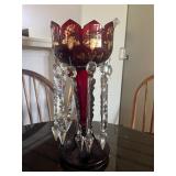 TOI118- Vintage Ruby Decorative Mantle Lustre 