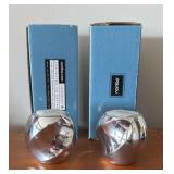 TOI160 - Pair Of Nambe Candle Holders 