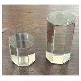 TOI173 - Pair Of Tiffany And Co. Octagon Crystals 