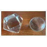 TOI183 Tiffany And Co. Crystal Paper Weights 