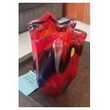 TOI198 Australian Freeform Glass Vase