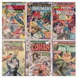 DFT036 - Marvel Comics The Inhumans, War Of The Worlds Tarzan, Conan The Barbarian, The Man Thing (6