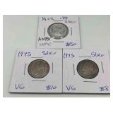 DFT104-Silver Nickels And A 1/4oz Silver Round