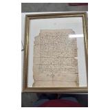 DFT217 - Old Written Framed Scripture 