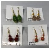 DFT300 Four Pairs Of Myrna Lee Earrings New