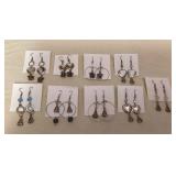 DFT333 Nine Pairs Of Myrna Lee Chang Earrings New