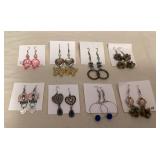 DFT334 Eight Pairs Of Myrna Lee Earrings New