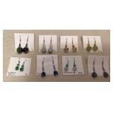 DFT345 Eight Pairs Of Myrna Lee Earrings New