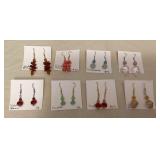 DFT348 Eight Pairs Of Myrna Lee Earrings New