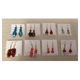 DFT349 Eight Pairs Of Myrna Lee Earrings New