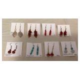 DFT352 Eight Pairs Of Myrna Lee Earrings New