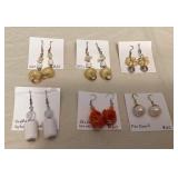 DFT354 Six Pairs Of Myrna Lee Earrings New
