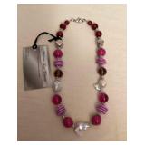 DFT367 Myrna Lee Chang Purple Hodge Podge Necklace New