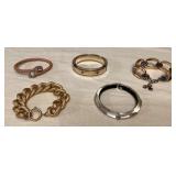 DFT387 Five Costume Jewelry Bracelets 