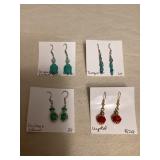 DFT391 Four Pairs Of Myrna Lee Earrings New 