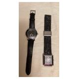 DFT393 Two Women’s Black Swarovski Watches