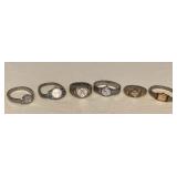 MTT012 Six Women’s Metal Stretch Band Watches