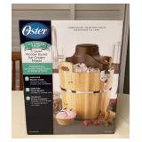 MTT021 Oster 4-Quart Wooden Bucket Ice Cream Maker New
