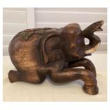 MTT042 Balinese Carved Wooden Elephant