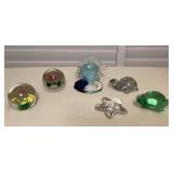 MTT123 Art Glass Paperweights & Votive Holder
