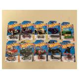 MTT167 Ten Hot Wheels Cars New