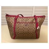 MTT177 Genuine Signature Coach XL Tote Bag New