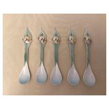MTT184 Five Alii Porcelain Tropical Fish Spoons New